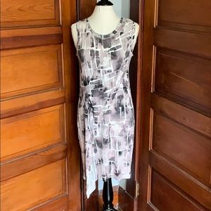 Vera Wang, Simply Vera, asymmetrical print dress.